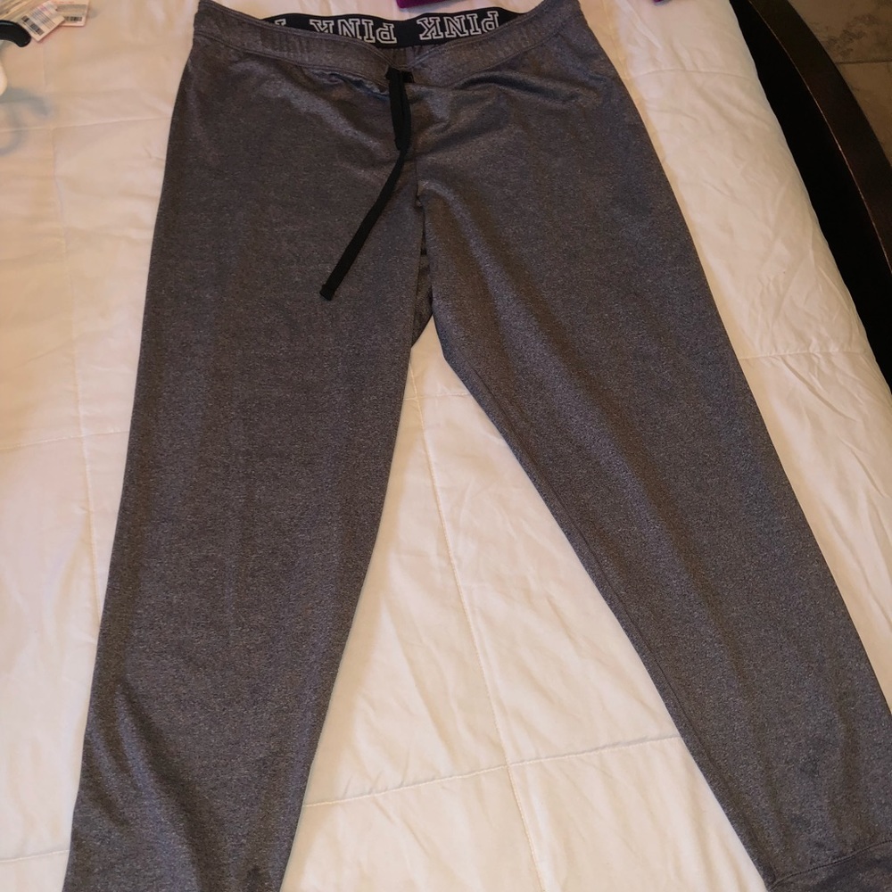 Pink sweat pants